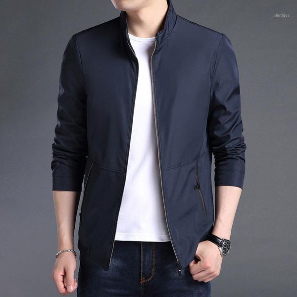 brand men's simple collar solid color youth jacket outer wear clothing garment jackets, Black;brown
brand men's simple collar solid color youth jacket outer wear clothing garment jackets, Black;brown