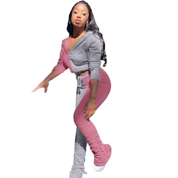women two piece pants set colorful patchwork long sleeve coat + high waist stacked flare trousers matching sets 210525, White
women two piece pants set colorful patchwork long sleeve coat + high waist stacked flare trousers matching sets 210525, White
