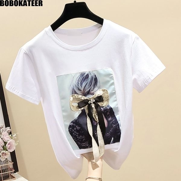 summer white t shirt women short sleeve plus size vintage black korean clothes woman t-shirt casual tee shirt fashion 210315
summer white t shirt women short sleeve plus size vintage black korean clothes woman t-shirt casual tee shirt fashion 210315