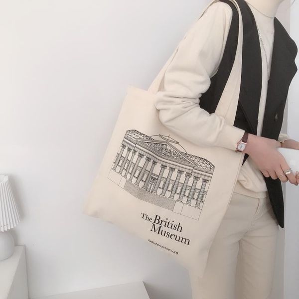 women canvas bag british museum print cotton shoulder bags eco shopping bags simple casual tote cloth books handbag for girls
women canvas bag british museum print cotton shoulder bags eco shopping bags simple casual tote cloth books handbag for girls