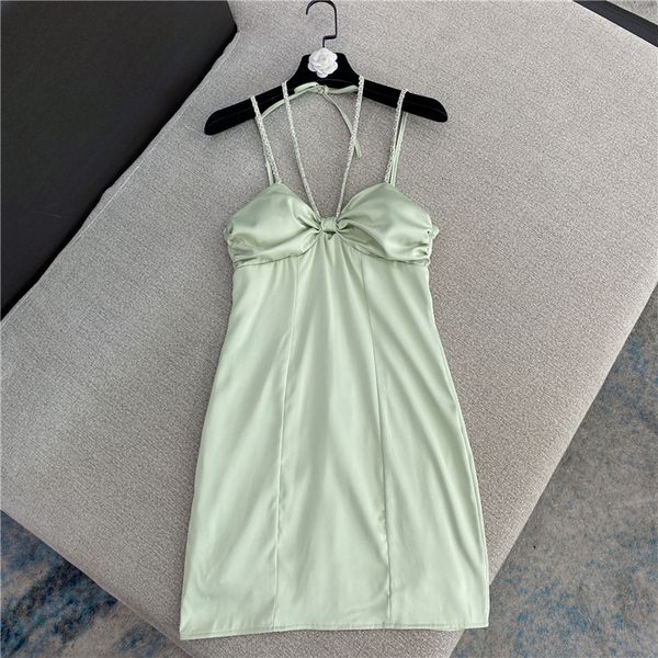 2021 spring new solid arrival color open back strass halter female fashion mini dress line f70g, Black;gray
2021 spring new solid arrival color open back strass halter female fashion mini dress line f70g, Black;gray