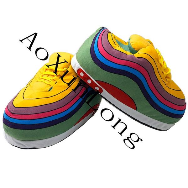 slippers eu 37-46 winter warm women/men indoor rainbow sliders large sneakers men's house floor, Black
slippers eu 37-46 winter warm women/men indoor rainbow sliders large sneakers men's house floor, Black