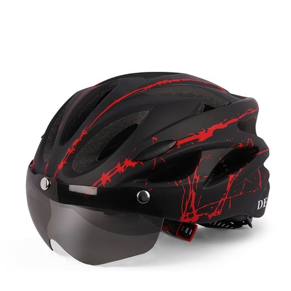 cycling helmet with goggles mountain bike integrated driving outdoor sports equipment
cycling helmet with goggles mountain bike integrated driving outdoor sports equipment