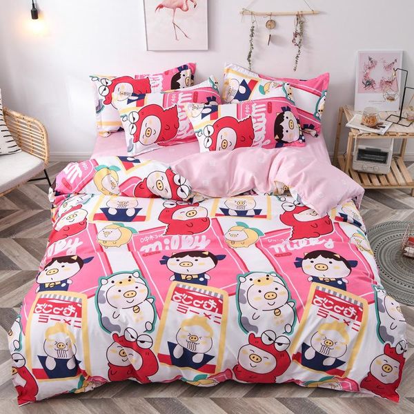 bedding sets aloe cotton duvet cover 3/4 set simple pink bed sheet cartoon pig pattern fashion home textiles soft breathable oceania
bedding sets aloe cotton duvet cover 3/4 set simple pink bed sheet cartoon pig pattern fashion home textiles soft breathable oceania