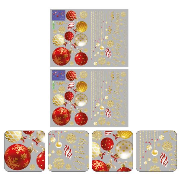 wall stickers 2pcs xmas decal decoration party ornament festival prop (red)
wall stickers 2pcs xmas decal decoration party ornament festival prop (red)