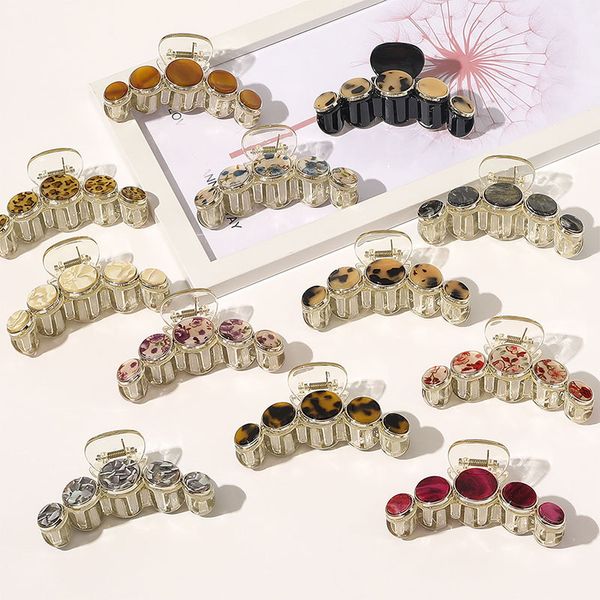 handmade hair clip plastic hair claw women hair accessories geometric acetate barrettes marble leopard flower print hairpins, Golden;silver
handmade hair clip plastic hair claw women hair accessories geometric acetate barrettes marble leopard flower print hairpins, Golden;silver