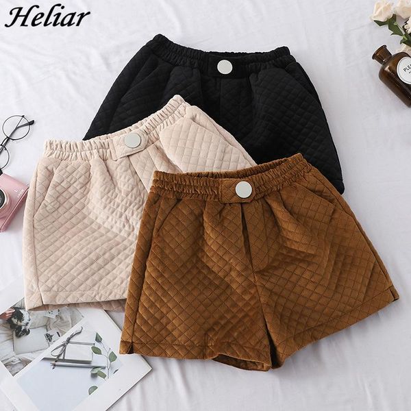 women's shorts heliar autumn winter vintage casual pockets elastic high waist corduroy velour warm thick female plaid, White;black
women's shorts heliar autumn winter vintage casual pockets elastic high waist corduroy velour warm thick female plaid, White;black