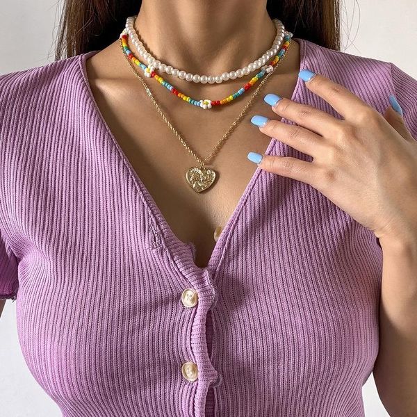 chokers bohemian jewelry 2021 choker beads necklace aesthetic heart coins pendant necklaces for women pearl accessories femme collares, Golden;silver
chokers bohemian jewelry 2021 choker beads necklace aesthetic heart coins pendant necklaces for women pearl accessories femme collares, Golden;silver