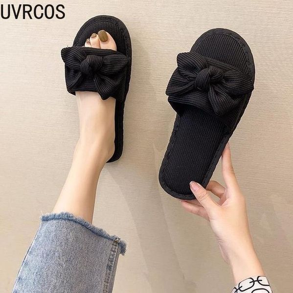 casual new women's slippers fashion all-match vamp bow decoration sweet small fresh women's slippers 2021, Black
casual new women's slippers fashion all-match vamp bow decoration sweet small fresh women's slippers 2021, Black