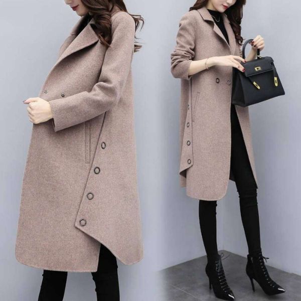 designer korean longfengne 2020 clothing new autumn winter loose women's large medium and long woolen coat e, Black
designer korean longfengne 2020 clothing new autumn winter loose women's large medium and long woolen coat e, Black
