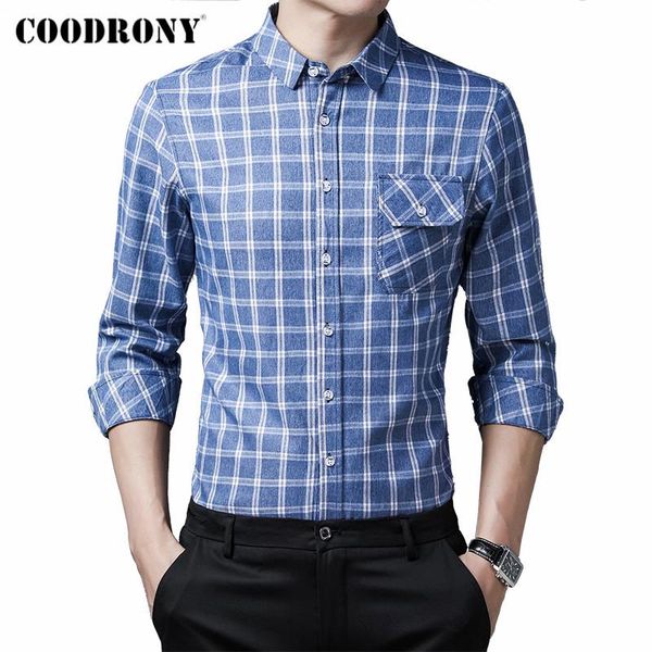 men's casual shirts coodrony brand spring autumn arrival business fashion plaid slim fit long sleeve shirt men clothes c6153, White;black
men's casual shirts coodrony brand spring autumn arrival business fashion plaid slim fit long sleeve shirt men clothes c6153, White;black