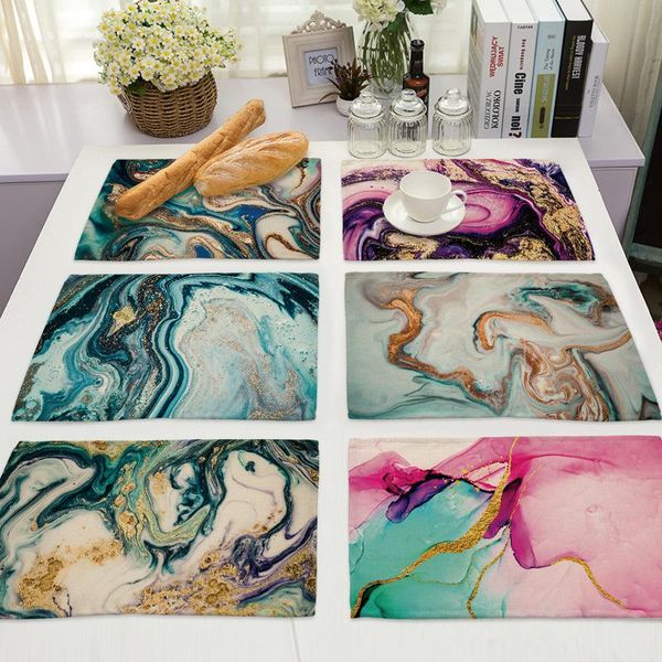 mats & pads 1pcs ocean geometric marble pattern table mat leaf placemat drink cotton linen cup 42*32cm home decor
mats & pads 1pcs ocean geometric marble pattern table mat leaf placemat drink cotton linen cup 42*32cm home decor