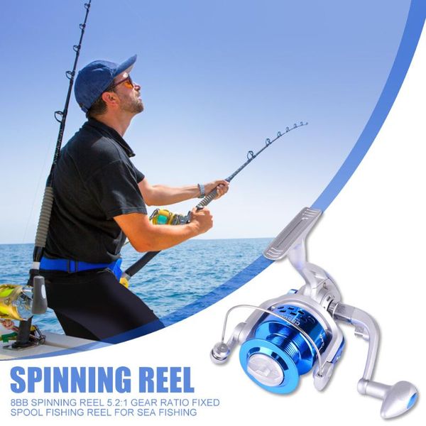 anti-collision 8bb spinning reel 5.2:1 fixed spool fishing reel lightweight fishing tackle for outdoor fishining decor
anti-collision 8bb spinning reel 5.2:1 fixed spool fishing reel lightweight fishing tackle for outdoor fishining decor