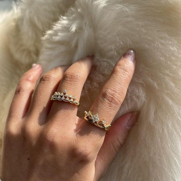 wedding rings korean sweet jewelry fashion zircon crown open ring for women engagement anniversary gift, Slivery;golden
wedding rings korean sweet jewelry fashion zircon crown open ring for women engagement anniversary gift, Slivery;golden