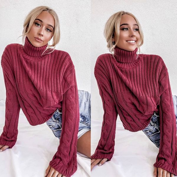 2021 new women casual turtleneck solid color flare sleeve autumn winter twist knit loose sweater vintage streetwear p8yk, White;black
2021 new women casual turtleneck solid color flare sleeve autumn winter twist knit loose sweater vintage streetwear p8yk, White;black