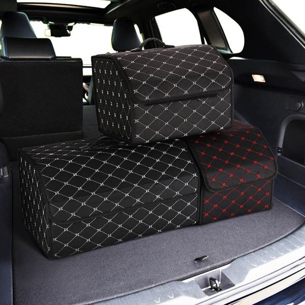 car organizer 31/41/54cm trunk storage box multipurpose foldable waterproof large capacity leather for stowing tidying 
car organizer 31/41/54cm trunk storage box multipurpose foldable waterproof large capacity leather for stowing tidying