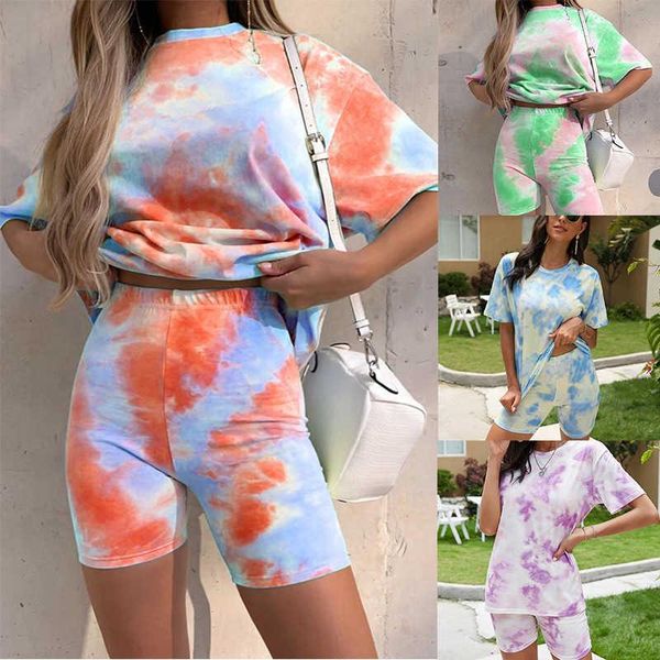women's tracksuits 2021 fashion gradually loose street casual t-shirt tight shorts two 2 piece sets vacation outfits summer clothes for, Gray
women's tracksuits 2021 fashion gradually loose street casual t-shirt tight shorts two 2 piece sets vacation outfits summer clothes for, Gray