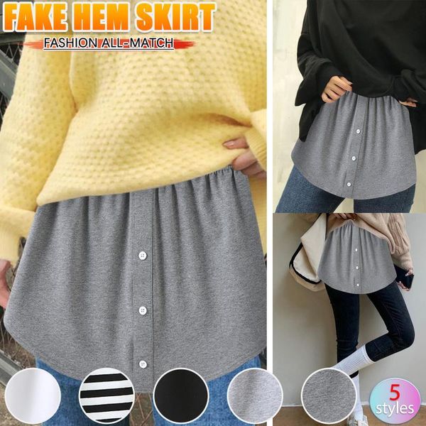 skirts bucurtains fake hem skirt sweater cotton belt stretch bottoms plus size women's summer button half-length mini dress, Black
skirts bucurtains fake hem skirt sweater cotton belt stretch bottoms plus size women's summer button half-length mini dress, Black
