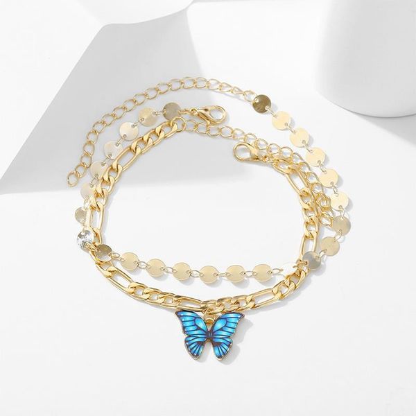 anklets 2021 fashion layered butterfly for women foot anklet chain ankle bracelet beach barefoot female jewelry, Red;blue
anklets 2021 fashion layered butterfly for women foot anklet chain ankle bracelet beach barefoot female jewelry, Red;blue