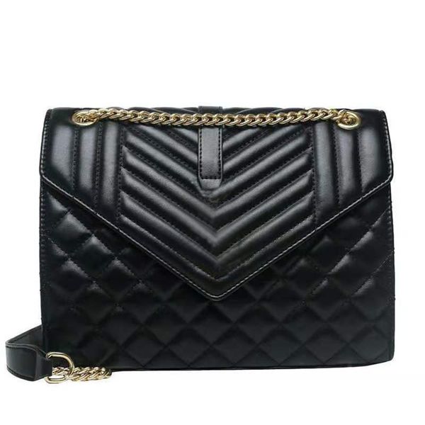 well-known brand ladies designer shoulder leather double chain messenger bag lady handbag wallet 24cm-28cm, Black
well-known brand ladies designer shoulder leather double chain messenger bag lady handbag wallet 24cm-28cm, Black