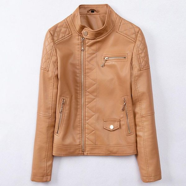 women's jackets spring and autumn leather clothes, jacket, slim fitting small coat, motorcycle wear, Black;brown
women's jackets spring and autumn leather clothes, jacket, slim fitting small coat, motorcycle wear, Black;brown