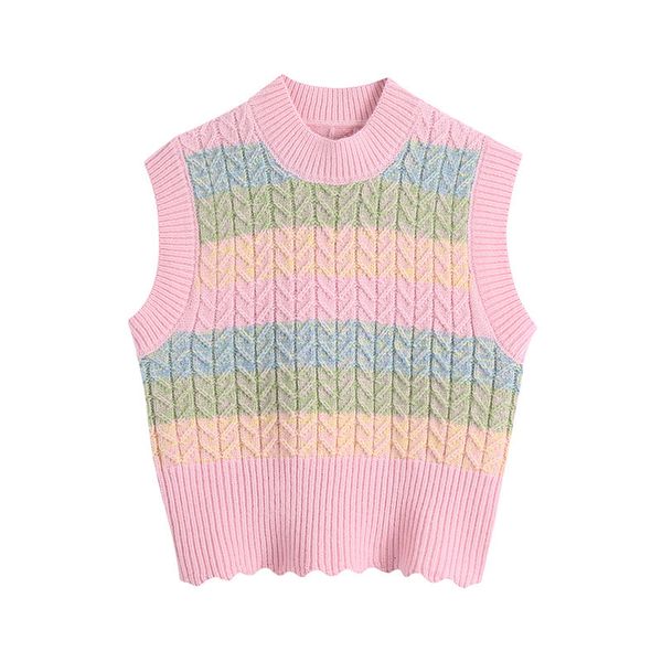 new women sweater vest 2021 spring knitted striped o-neck pullover fashion sleeveless female waistcoat jumper zu1d, Black;white
new women sweater vest 2021 spring knitted striped o-neck pullover fashion sleeveless female waistcoat jumper zu1d, Black;white
