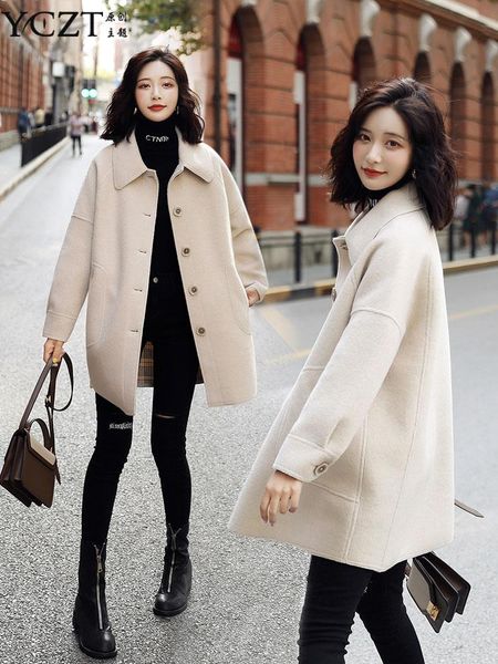 women's wool & blends woolen jacket female 2021 autumn and winter casual long coat women coats, Black
women's wool & blends woolen jacket female 2021 autumn and winter casual long coat women coats, Black