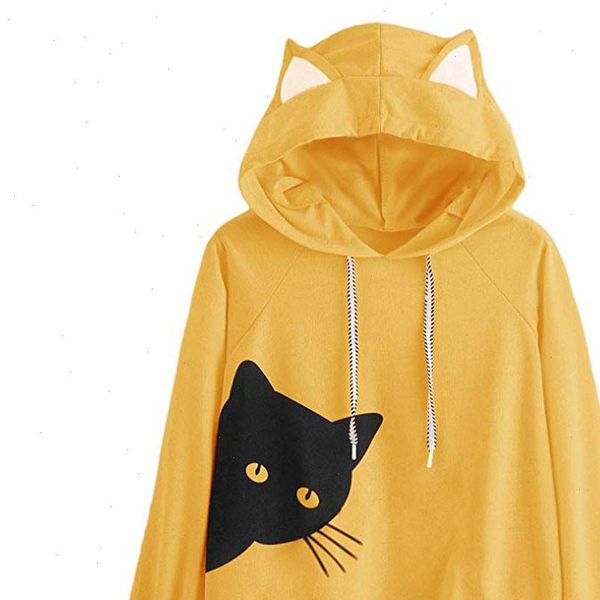 fashion women casual simple sweatshirt cat ear hoodie long sleeve comfortable popular soft pullover blouse, Black
fashion women casual simple sweatshirt cat ear hoodie long sleeve comfortable popular soft pullover blouse, Black