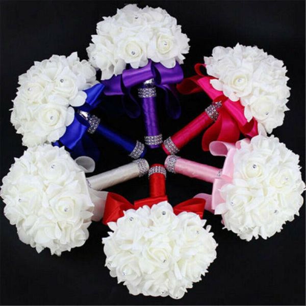 decorative flowers & wreaths multi color bridal bouquet rose foam crystal diamante wedding handmade bridesmaid flower
decorative flowers & wreaths multi color bridal bouquet rose foam crystal diamante wedding handmade bridesmaid flower