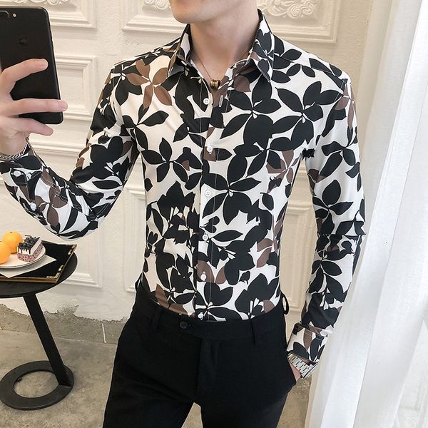 korean guy thin fit for new men's clothing brand 2021 long sleeve casual shirts all streetwear/prom/tuxedo club 3xl-m mf11, Black;brown
korean guy thin fit for new men's clothing brand 2021 long sleeve casual shirts all streetwear/prom/tuxedo club 3xl-m mf11, Black;brown