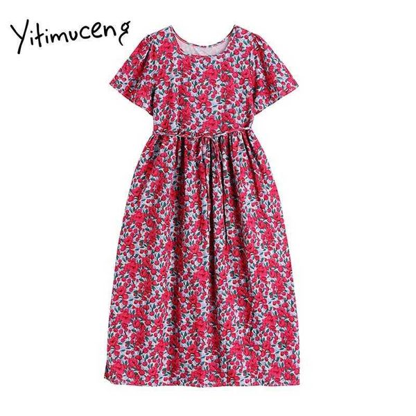 yitimuceng boho floral print dresses women summer bow lace up high waist short sleeve a-line korean fashion midi dress 210601, Black;gray
yitimuceng boho floral print dresses women summer bow lace up high waist short sleeve a-line korean fashion midi dress 210601, Black;gray