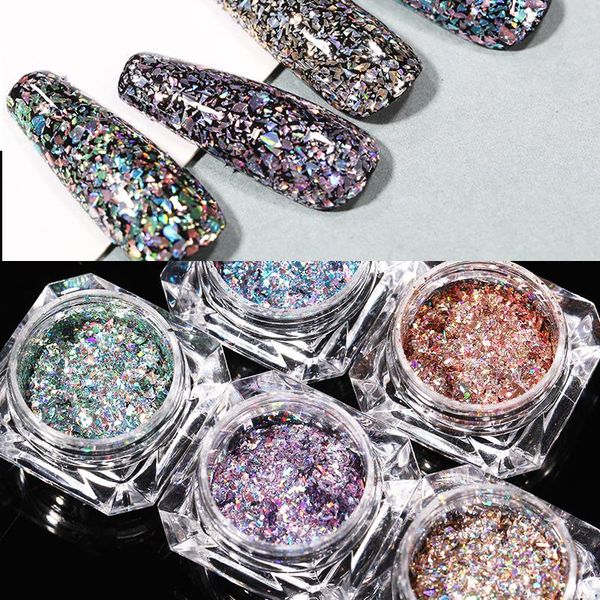 nail glitter 1 box 3d hexagon powder sequins sparkly shining irregular palliette mixed size dust polish flakes decoration, Silver;gold
nail glitter 1 box 3d hexagon powder sequins sparkly shining irregular palliette mixed size dust polish flakes decoration, Silver;gold