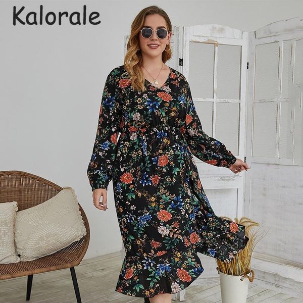 casual dresses v neck floral printed dress women plus size long sleeve loose spring autumn midi big clothes 2021, Black;gray
casual dresses v neck floral printed dress women plus size long sleeve loose spring autumn midi big clothes 2021, Black;gray