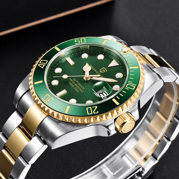 wristwatches pagani design brand business watch men nh35a ceramic bezel 100m waterproof mechanical watches stainless steel men's, Slivery;brown
wristwatches pagani design brand business watch men nh35a ceramic bezel 100m waterproof mechanical watches stainless steel men's, Slivery;brown