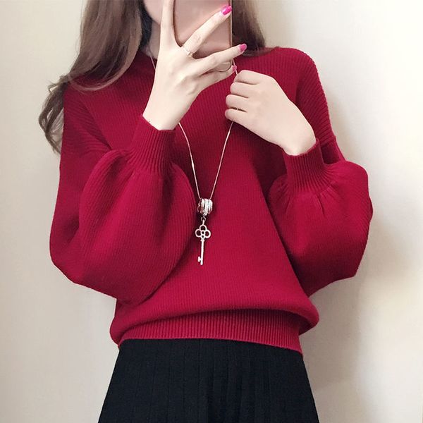 women 2021 spring autumn new casual solid o neck sweaters female vintage knitted sweater ladies long sleeve loose pullovers a753tukn, White;black
women 2021 spring autumn new casual solid o neck sweaters female vintage knitted sweater ladies long sleeve loose pullovers a753tukn, White;black