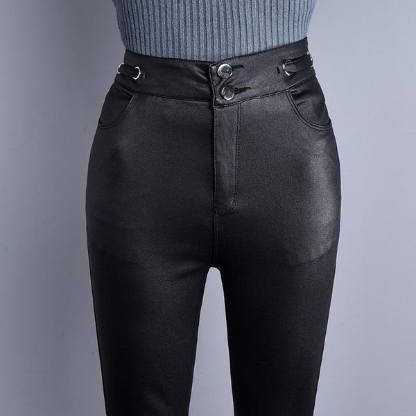 women's pants & capris winter leather high-waist autumn female elastic slim femme sexy, Black;white
women's pants & capris winter leather high-waist autumn female elastic slim femme sexy, Black;white