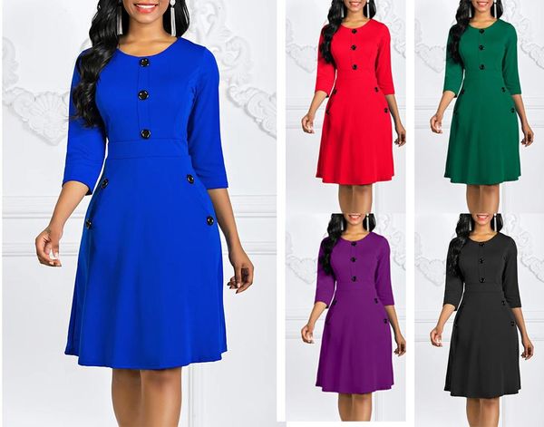 women's swimwear large autumn winter solid color dress round neck quarter sleeve button waist a-line skirt hoiday party beach, White;black
women's swimwear large autumn winter solid color dress round neck quarter sleeve button waist a-line skirt hoiday party beach, White;black
