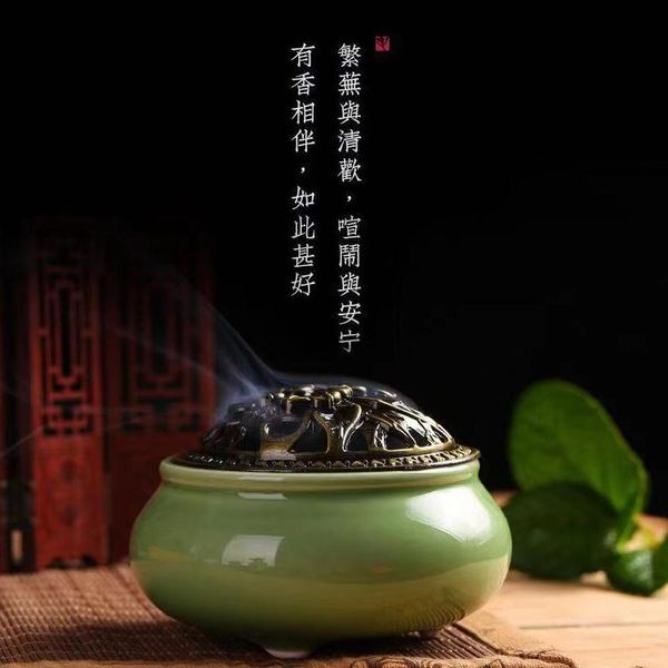 incense burner with calabash stick holder porcelain charcoal censer with resin granular powder cone or coil incense buddhist
incense burner with calabash stick holder porcelain charcoal censer with resin granular powder cone or coil incense buddhist