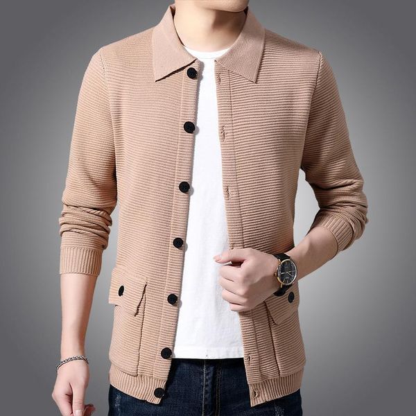 men's sweaters classic men sweater cardigan jacket korean version of the trend 2021 spring and autumn lapel outerwear, White;black
men's sweaters classic men sweater cardigan jacket korean version of the trend 2021 spring and autumn lapel outerwear, White;black