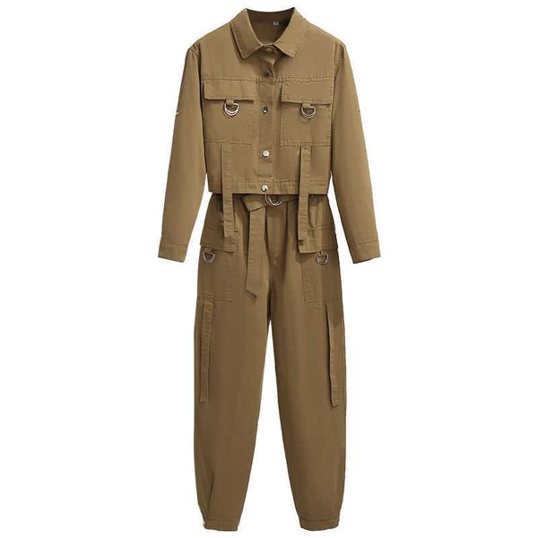 spring fashion streetwear cargo pant 2 piece female short jacket + carrot jogging set outwear 210531, White
spring fashion streetwear cargo pant 2 piece female short jacket + carrot jogging set outwear 210531, White