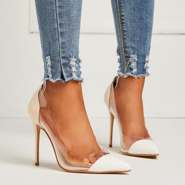 dress shoes transparent high heels shallow genuies leather wedding heel women's, Black
dress shoes transparent high heels shallow genuies leather wedding heel women's, Black