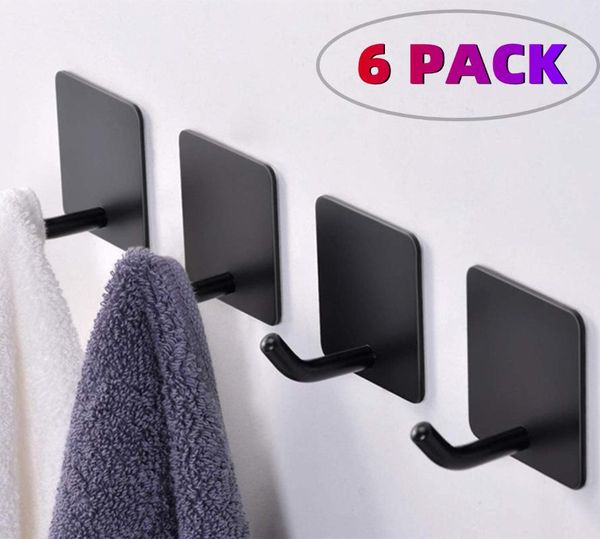 hooks & rails 6pcs self-adhesive stainless steel wall mounted coat hook heavy duty robe towel clothes for kitchen bathroom
hooks & rails 6pcs self-adhesive stainless steel wall mounted coat hook heavy duty robe towel clothes for kitchen bathroom