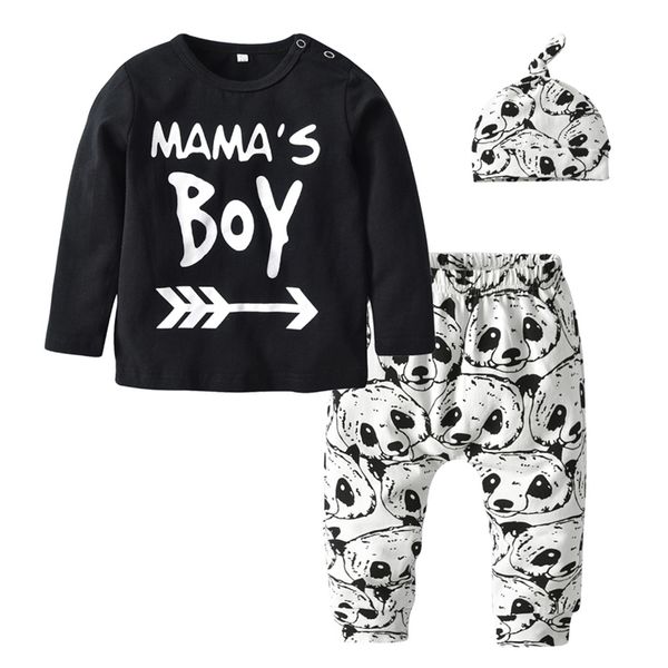 3pcs infant clothing set autumn newborn clothes baby mama's boy long sleeve t-shirt cartoon panda pants hat outfit set 210309, White
3pcs infant clothing set autumn newborn clothes baby mama's boy long sleeve t-shirt cartoon panda pants hat outfit set 210309, White