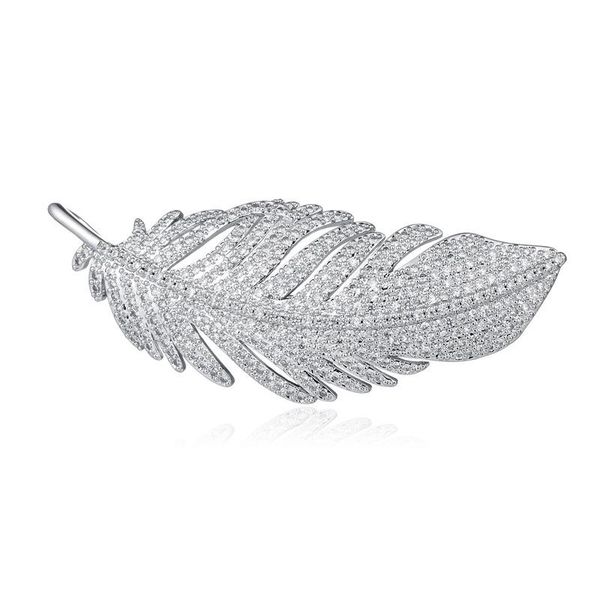 pins, brooches white rhinestone feather for women brooch pins silver color shine crystal zircon broach christmas jewelry wedding gifts, Gray
pins, brooches white rhinestone feather for women brooch pins silver color shine crystal zircon broach christmas jewelry wedding gifts, Gray