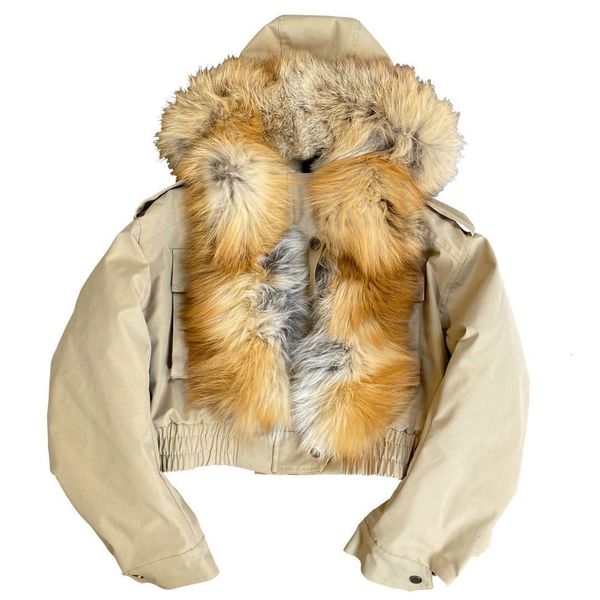2021 winter natural fur collar real multi-pocket buck cotton jacket women's warm coat parka 4xbr, Black
2021 winter natural fur collar real multi-pocket buck cotton jacket women's warm coat parka 4xbr, Black