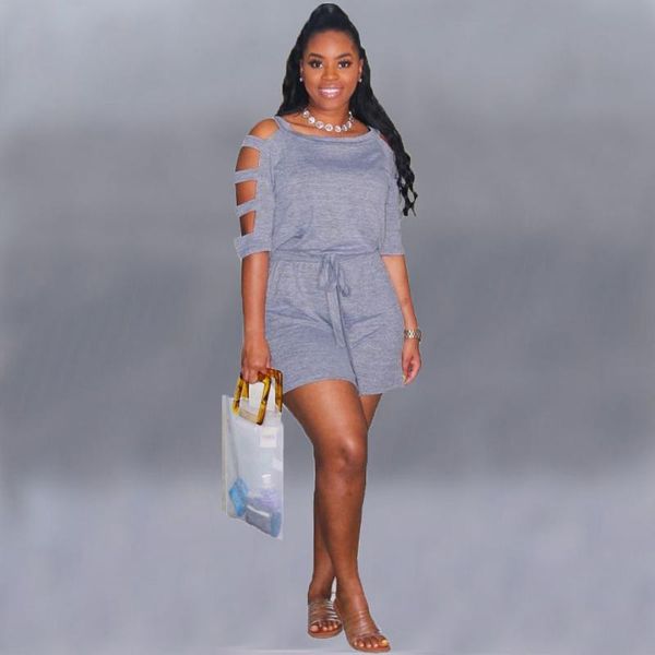 2021 summer solid color half sleeve off shoulder bandage o-neck casual loose women jumpsuits female playsuits rompers, Black;white
2021 summer solid color half sleeve off shoulder bandage o-neck casual loose women jumpsuits female playsuits rompers, Black;white