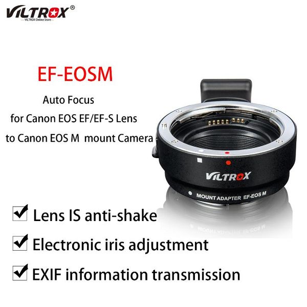 lens adapters & mounts viltrox ef-eosm auto focus adapter ring electronic for eos ef ef-s to m ef-m camera m2 m3 m5 m6 m10 m50 m100
lens adapters & mounts viltrox ef-eosm auto focus adapter ring electronic for eos ef ef-s to m ef-m camera m2 m3 m5 m6 m10 m50 m100