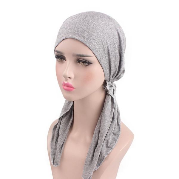 beanie/skull caps muslim women elastic solid soft stretchy turban hat scarf pre-tied cancer chemo beanies headwear hair wrap accessories, Blue;gray
beanie/skull caps muslim women elastic solid soft stretchy turban hat scarf pre-tied cancer chemo beanies headwear hair wrap accessories, Blue;gray