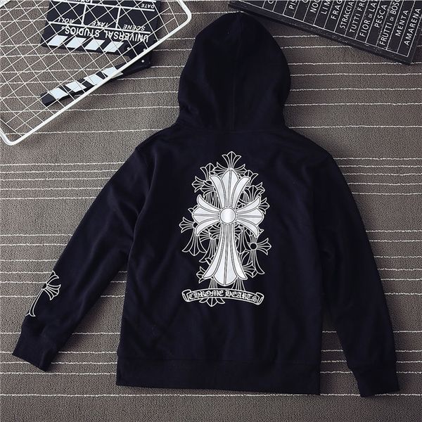 chengjia ch american single croxin design big horseshoe phantom cross zipper sweater, Black
chengjia ch american single croxin design big horseshoe phantom cross zipper sweater, Black