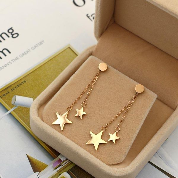 dangle & chandelier martick rose gold color earrings double stars pendant tassel drop for woman europe brand jewelry e148, Silver
dangle & chandelier martick rose gold color earrings double stars pendant tassel drop for woman europe brand jewelry e148, Silver